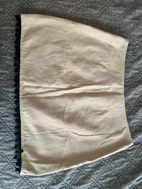 Embroidered Boho Cream Floral Skirt with Red Birds - Picture 3 of 6